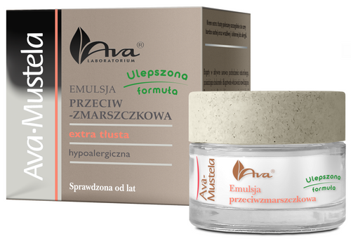 Emulsja przeciwzmarszczkowa Extra Tłusta Hypoalergiczna 50 ml Ava-Mustela Ulepszona forma