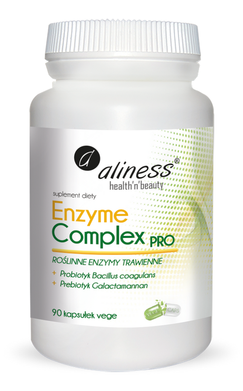 Enzyme Complex PRO enzymy trawienne 90 kaps. Vege Aliness - suplement diety