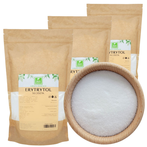 Erytrytol słodzik 3 kg erytrol naturalny ZESTAW 3x 1 kg