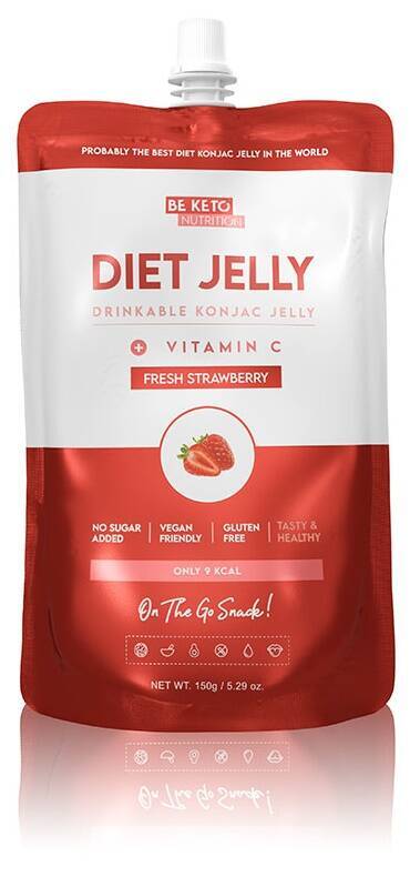 Galaretka konjac Świeża Truskawka 150 g BeKeto Diet Jelly Fresh Strawberry