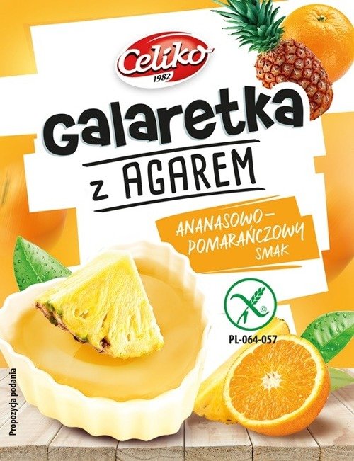 Galaretka z agarem ananasowo-pomarańczowa 45 g - Celiko