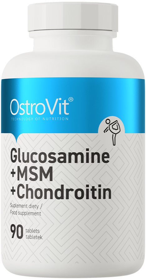 Glukozamina + MSM + Chondroityna 90 tabletki OstroVit - suplement diety