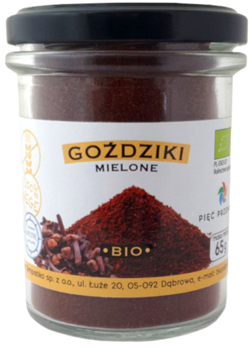 Goździki mielone BIO Ekologiczne Bezglutenowe 65 g Pięć Przemian