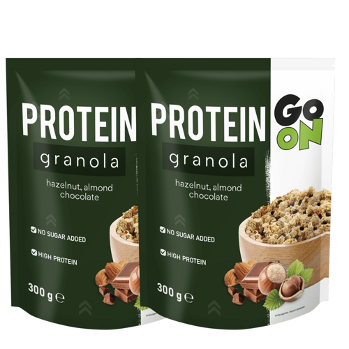 Granola proteinowa z czekoladą i orzechami 2x 300 g Go On Sante