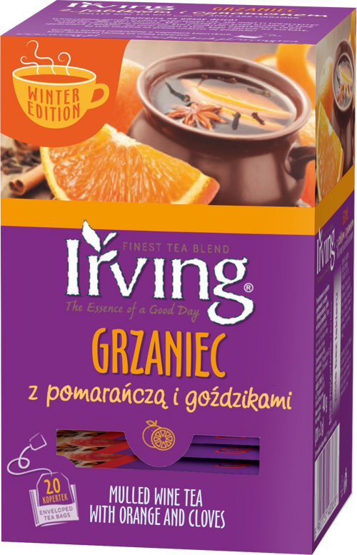 Grzaniec z pomarańczą i goździkami Irving 20 kop.