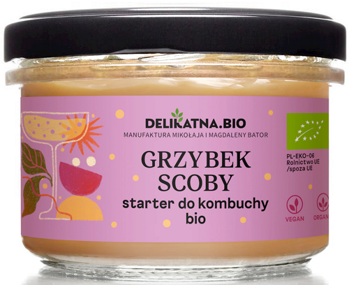 Grzybek Scoby starter do kombuchy BIO 150 g Delikatna