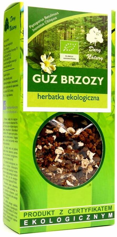 Guz Brzozy herbatka ekologiczna BIO 50 g Dary Natury