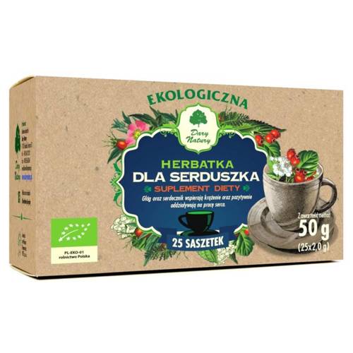 Herbata Dla Serduszka - Suplement diety 25x2 g - Dary Natury