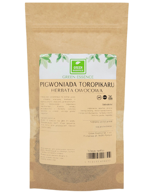 Herbata owocowa Pigwoniada Toropikaru 50 g - pigwowiec ananas mango melon Sencha