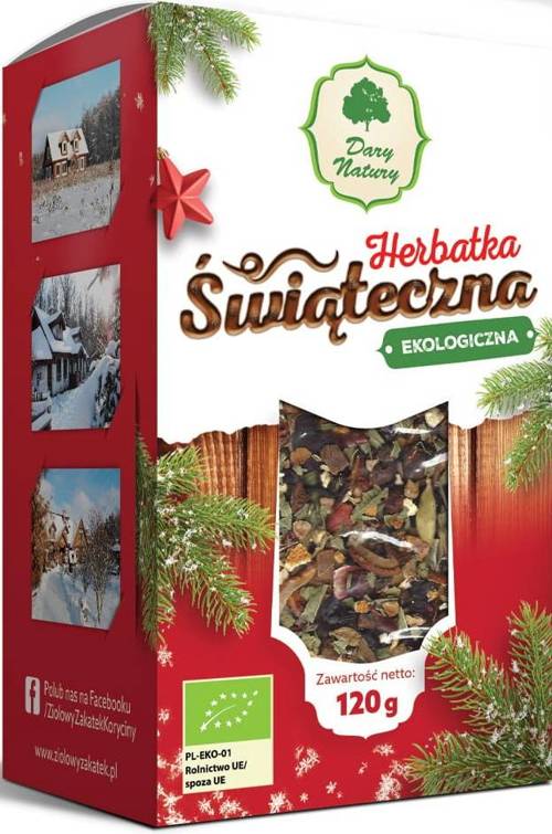 Herbatka świąteczna, ekologiczna herbata 120 g - Dary Natury