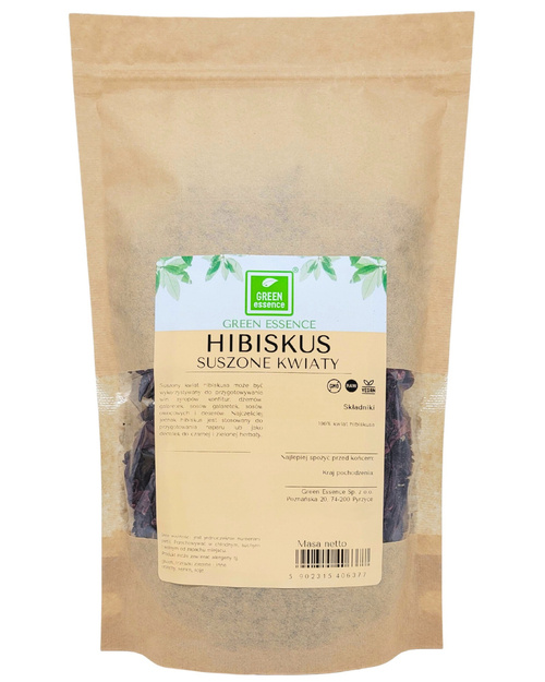 Hibiskus suszony płatki - herbata suszone całe kwiaty hibiskusa 200 g