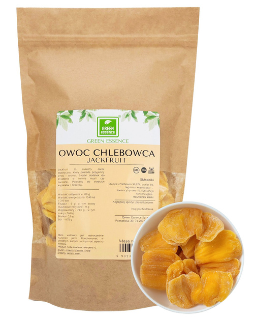 Jackfruit owoc chlebowca suszony plastry 250 g dżakfrut wegański