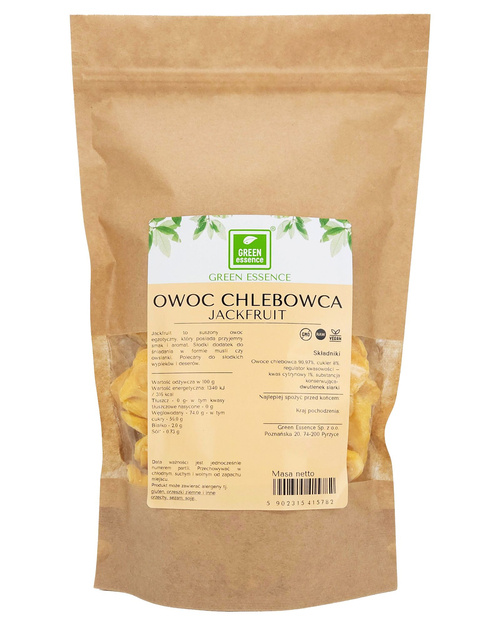 Jackfruit owoc chlebowca suszony plastry 250 g dżakfrut wegański