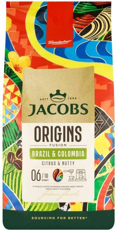 Jacobs Origins Fusion Brazil & Colombia 1 kg kawa ziarnista