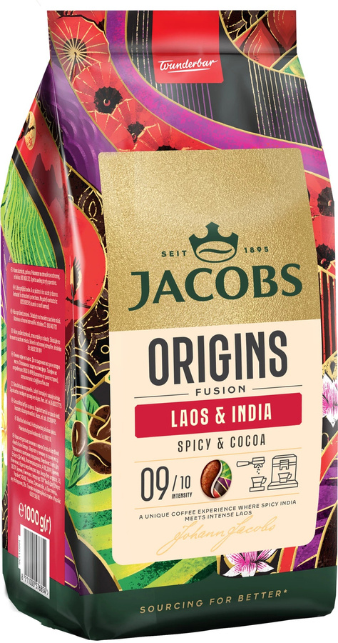 Jacobs Origins Fusion Laos & India 1 kg kawa ziarnista