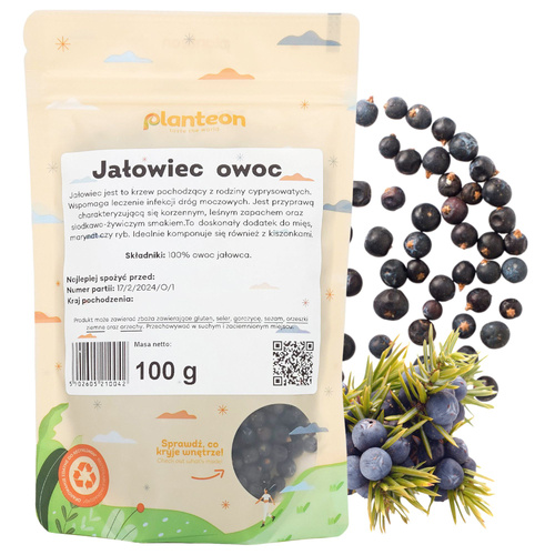 Jałowiec owoc jałowca 100 g Planteon