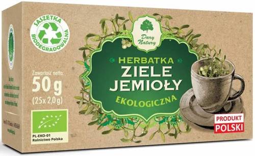 Jemioła ziele herbata Ekologiczna 25x2g - Dary Natury