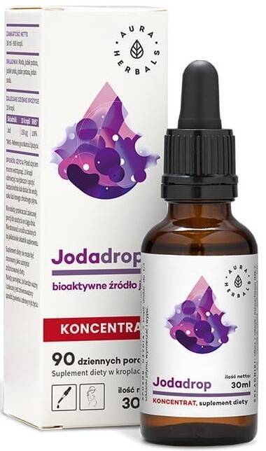 Jodadrop koncentrat krople Aura Herbals 50 ml - suplement diety