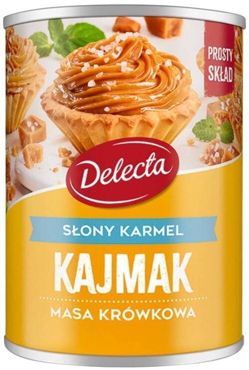 Kajmak Masa krówkowa smak Słony Karmel 400 g Delecta