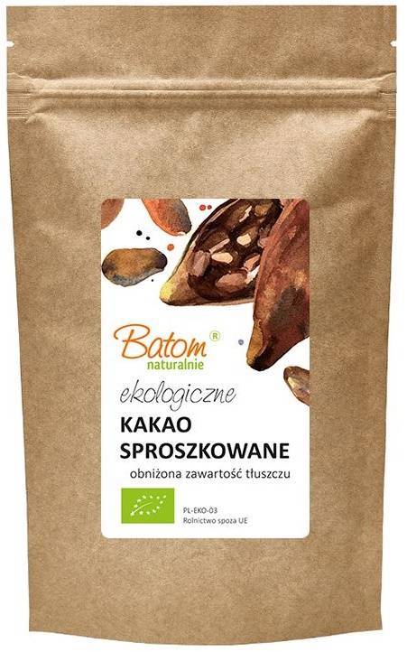Kakao sproszkowane odtłuszczone Ekologiczne Bio 250 g Batom