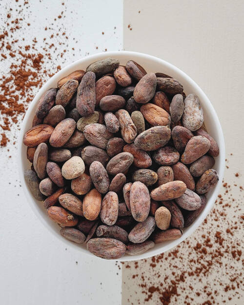 Kakao surowe - całe ziarno w łupinie 1 kg