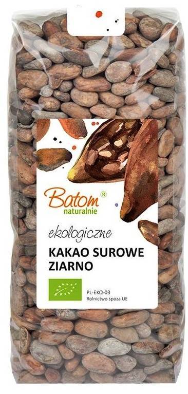 Kakao surowe ziarna całe ekologiczne BIO 1 kg - Batom