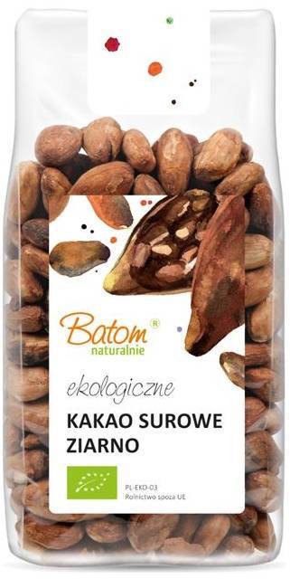 Kakao surowe ziarna całe ekologiczne BIO 150 g - Batom