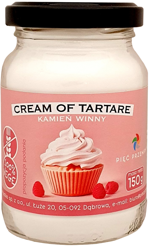 Kamień winny Cream of Tartare Bezglutenowy 150 g Pięć Przemian