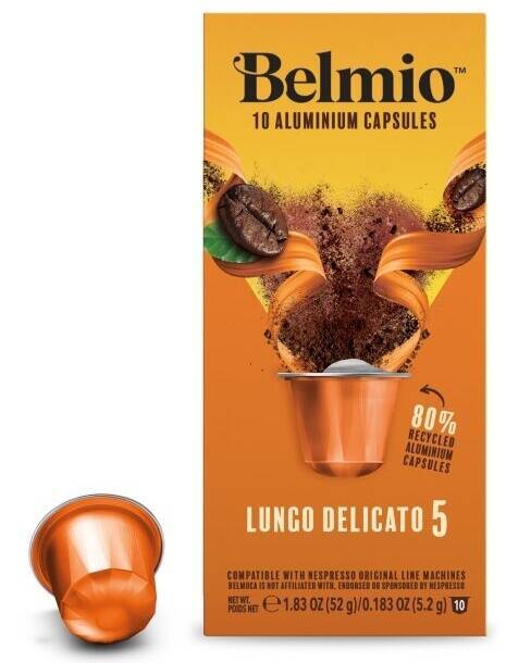 Kapsułki Belmio Lungo Delicato 5 do Nespresso 10 sztuk