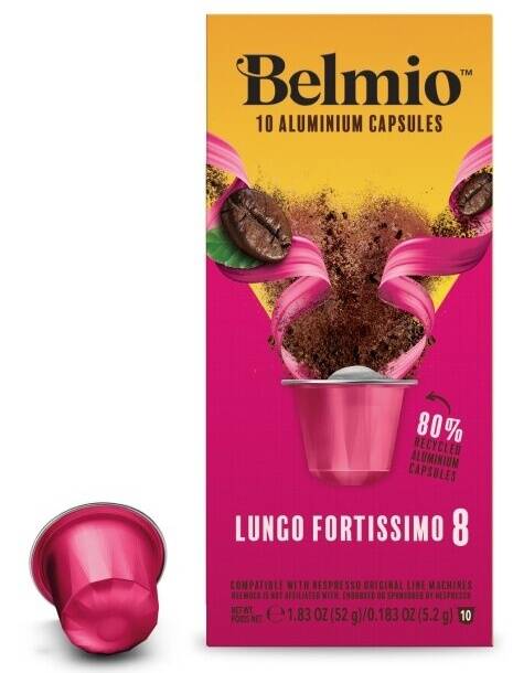 Kapsułki Belmio Lungo Fortissimo 8 do Nespresso 10 sztuk