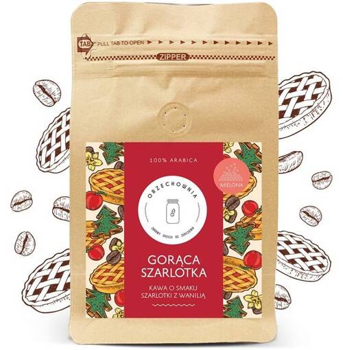 Kawa mielona smakowa Gorąca Szarlotka z wanilią 200 g Orzechownia - Arabica