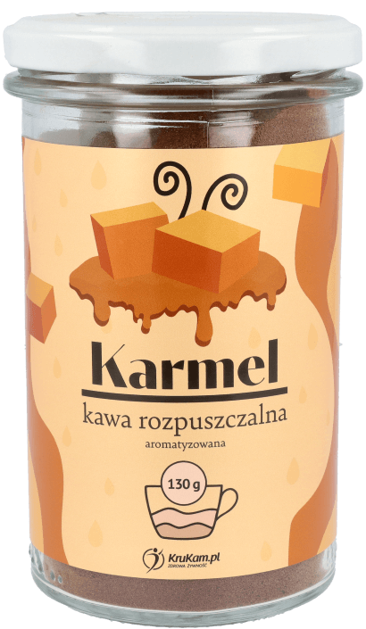 Kawa rozpuszczalna Karmelowa Bez Cukru 130 g - Krukam