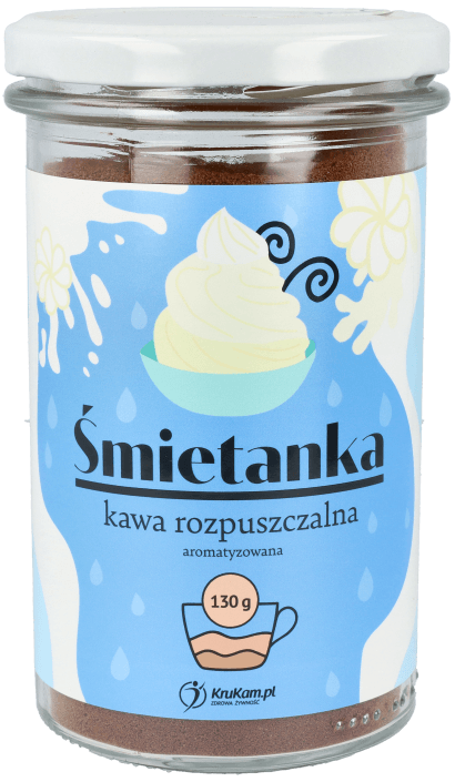 Kawa rozpuszczalna Śmietankowa Bez Cukru 130 g - Krukam