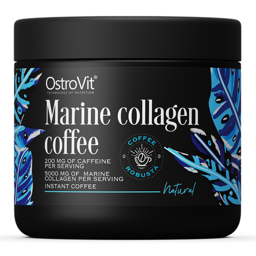 Kawa z kolagenem morskim Naturalny 150 g OstroVit Marine Collagen Coffee - suplement diety