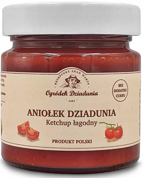 Ketchup łagodny - Aniołek Dziadunia 220 g - Ogródek Dziadunia