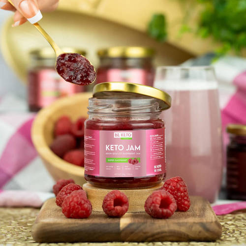 Keto Dżem Super Malina bez cukru 200 g BeKeto Jam Super Raspberry