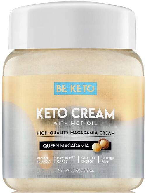 Keto Krem Królowa Makadamia + olej MCT bez cukru 250 g BeKeto Cream Queen Macadamia