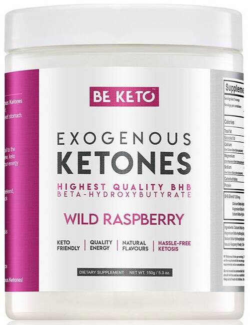 Ketony Egzogenne Dzika Malina 150 g BeKeto Exogenus Ketones Wild Raspberry - suplement diety