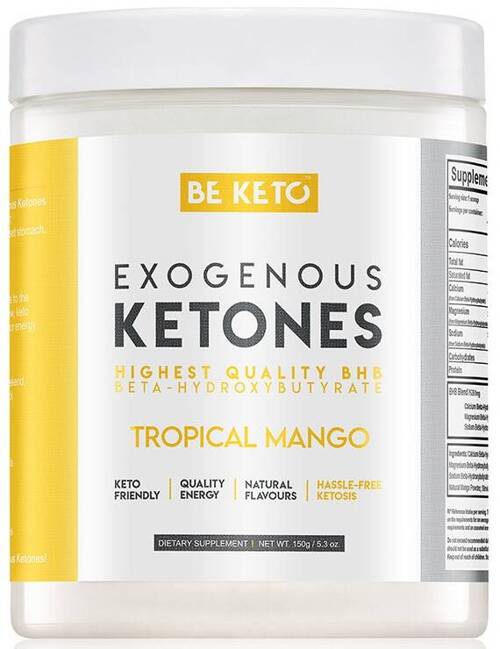 Ketony Egzogenne Tropikalne Mango 150 g BeKeto Exogenus Ketones Tropical - suplement diety