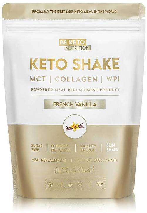 Koktajl MCT Kolagen WPI Francuska Wanilia 500 g BeKeto Diet Keto Shake - suplement diety