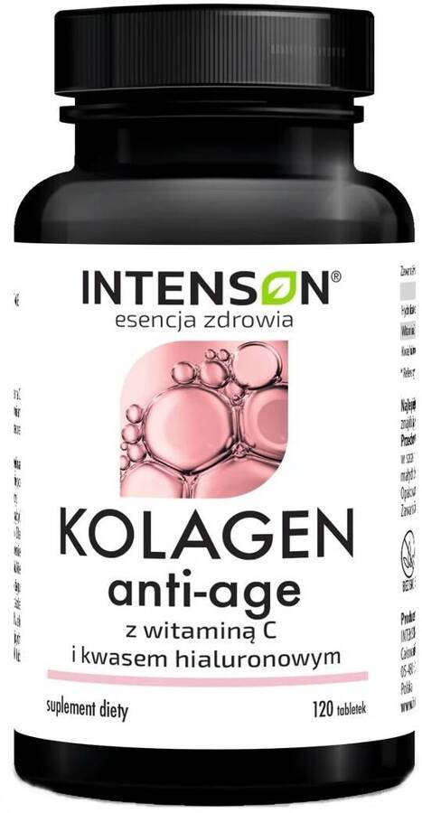 Kolagen Anti-Age Hialuron + Witamina C 120 tabletek Intenson - suplement diety