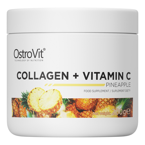 Kolagen + Witamina C 200 g ananasowy Suplement diety - Ostrovit