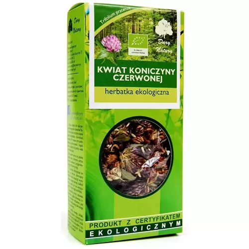 Koniczyna czerwona kwiat - herbatka ekologiczna 25 g - Dary Natury