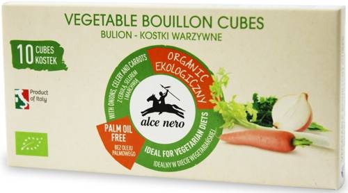 Kostki warzywne - bulion BIO 100 g - Alce Nero (bez oleju palmowego)
