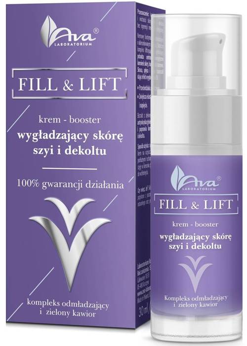 Krem - booster wygładzający skórę szyi i dekoltu 30 ml - Fill & Lift Ava