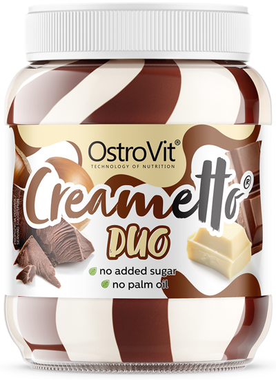 Krem mleczno - orzechowy Bez Cukru - Duo Creametto 350 g - Ostrovit