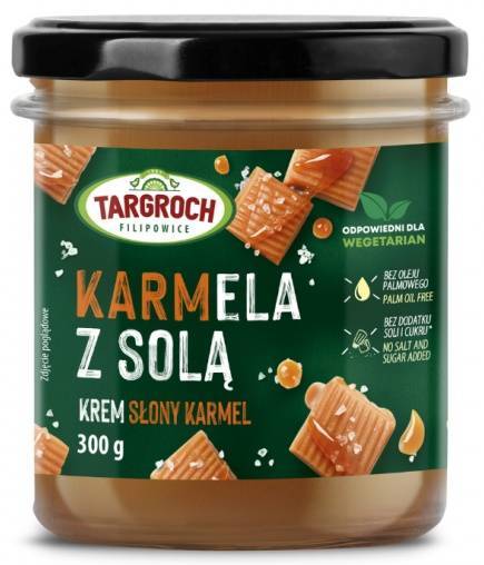 Krem o smaku Słonego Karmelu - KarmEla z Solą 300 g - Targroch 