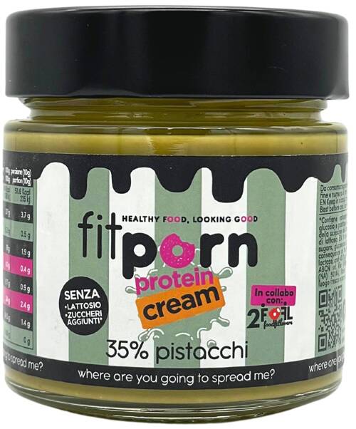 Krem pistacjowy proteinowy Bez Cukru 200 g FITporn Crema Proteica 35% di Pistacchio