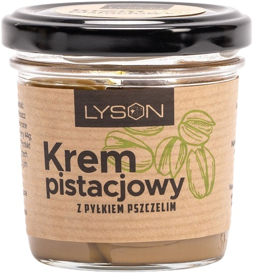 Krem pistacjowy z pyłkiem pszczelim 100 g Pasieka Łysoń