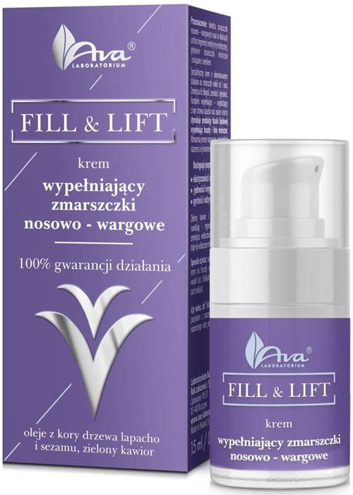 Krem wypełniający zmarszczki nosowo - wargowe 15 ml - Fill & Lift Ava